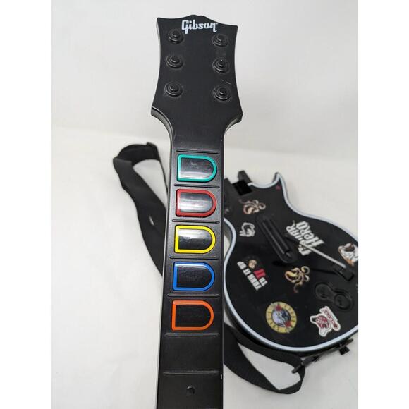 Guitar Hero Les Paul Gibson Wireless PS3 Sony Playstation 3 With Strap No Dongle - Picture 3 of 8